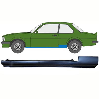 Volledige dorpel voor Opel Ascona B 1975-1981 / Links