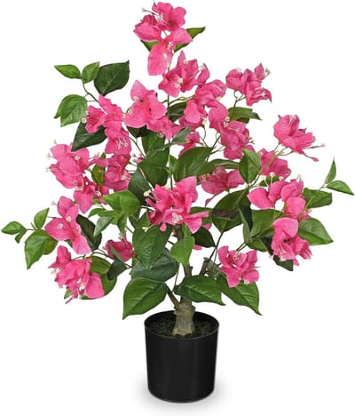 JGS Premium - Kunstbloemen Bougainvillea 67 cm Realistische Kunstbloemen Pot Kunstbloemen Decoratieve Bloemen voor Lente Slaapkamer Woonkamer Kantoor