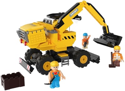Playtive Clippys Bouwpakket Graafmachine - 275-delige set voor 5+ jaar