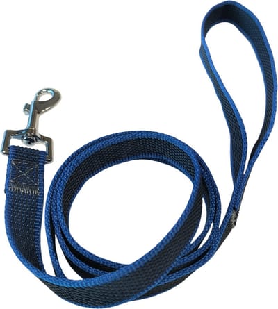 Nobleza Hondenriem Anti-Slip - 120 cm - Nylon met Rubber - Stevige Grip - Blauw