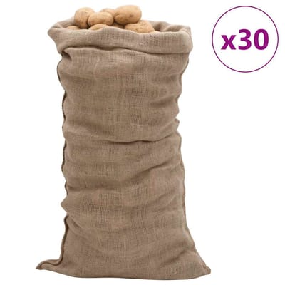 vidaXL - Jutezakken - 30 - stuks - 220 - g/m² - 65x135 - cm - 100% - jute