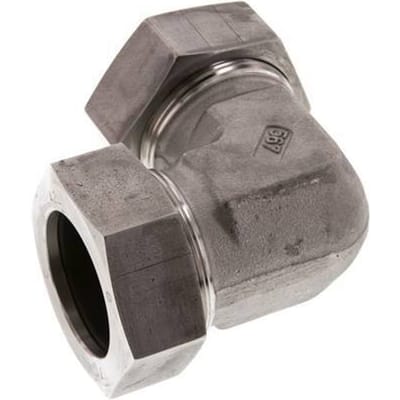 42L RVS Elbow 90deg Snijring 160 Bar DIN 2353 - FL2E-C-ST-42-L