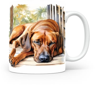 Mok Rhodesian ridgeback Beker voor koffie of tas voor thee, cadeau voor dierenliefhebbers, moeder, vader, collega, vriend, vriendin, kantoor, opa, oma, hond, kerst, sinterklaas, verjaardag