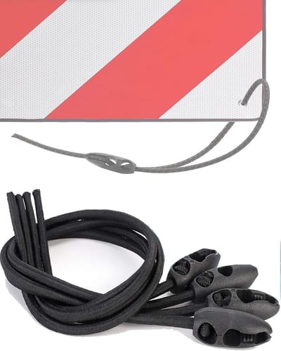 Bagagespanner - Spanband - Transport Bevestigen - Voor Waarschuwingsbord - 60 cm - Zwart