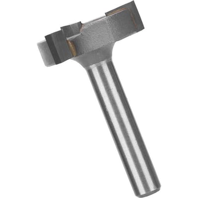 T-type freesbit 45# koolstofstaal 3 snijvlakken met legering snijkop 6 mm schacht houtbewerkingsgereedschap 6 mm
