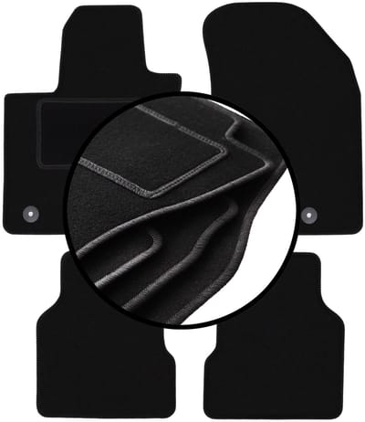 Complete set veloursmatten voor: Jeep Compass II MP SUV (2017-)
