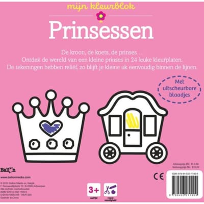 Mijn Kleurblok Prinsessen / 3+ - Kleurblok Junior