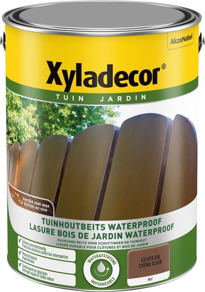 Xyladecor - Tuinhoutbeits Waterproof - Lichte Eik - 5 L
