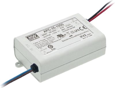 Mean Well APC-35-350 LED-driver Constante stroomsterkte 35 W 0.35 A 28 - 100 V/DC Niet dimbaar, Overbelastingsbeschermi