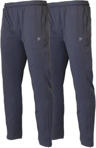 2-Pack Donnay - 2-way Stretch trainingsbroek (Alex) - Sportbroek - Heren - Dark Grey (035) - maat S