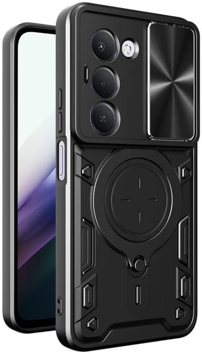 Hoesje geschikt voor Xiaomi Redmi 15 - Techsuit CamGuard Pro Back Cover - Zwart