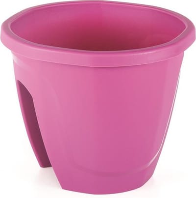 Balkon bloembak Emerald fushia 7.5L aanpasbaar 30x30x25 met drainage cherry