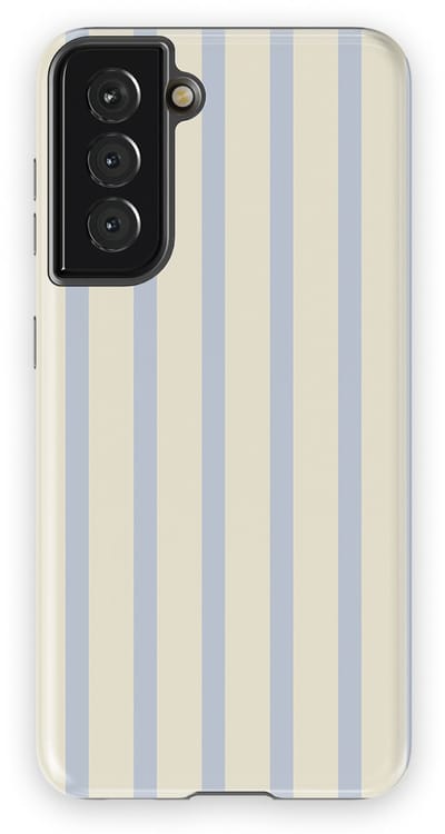 DripCase Gestreept Hoesje Samsung Galaxy S21 | Backcover met Mag | Stripes Motief | Trendy Case Samsung Galaxy S21 met Strepen Sunday Shore