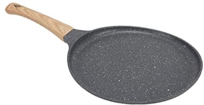 Antiaanbak Pannenkoekenpan - Ideaal voor Omeletten en Pizza's, Geschikt voor Inductie en Gas