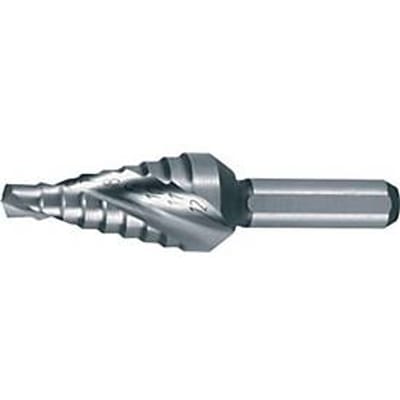 RUKO trappenboor HSS, Ø 4-12 mm, spiraalgroef, L 48 mm, 2 snijkanten, kruisaansnijding, schakelkastuitvoering