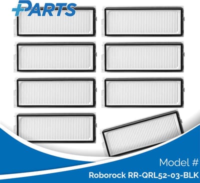Roborock RR-QRL52-03-BLK Filters (8 Stuks, Plus.Parts® alternatief voor 8.02.0296)
