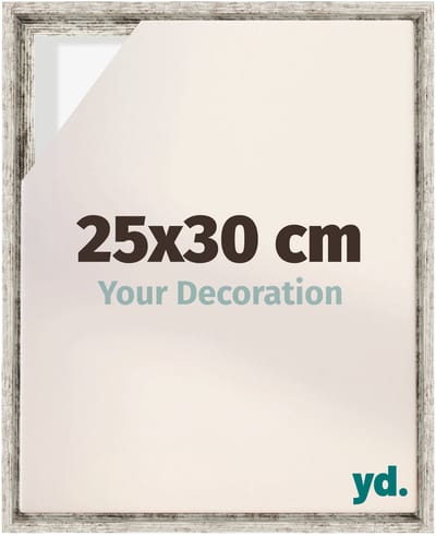 Your Decoration - Baklijst 25x30 cm - Wit Vintage - Baklijst voor Canvas - MDF - Lyon