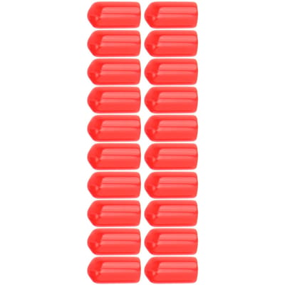 20 Pièces 6mm Vis de Purge d'Étriers de Frein Embout Capuchon Anti-Poussière PVC Haute Durabilité pour Systèmes de Freinage dans la Plupart des Véhicules Rouge Red rouge