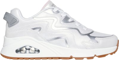 Skechers Uno Gen1-Wavy Shimmer Meisjes Sneakers - Wit