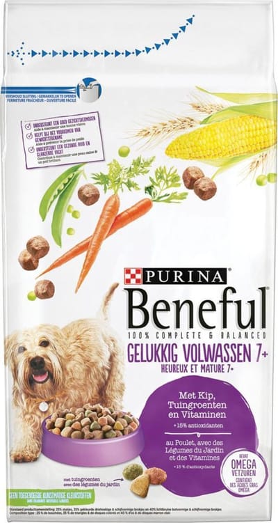 3x Beneful Gelukkig Volwassen Kip - Groenten 1,5 kg