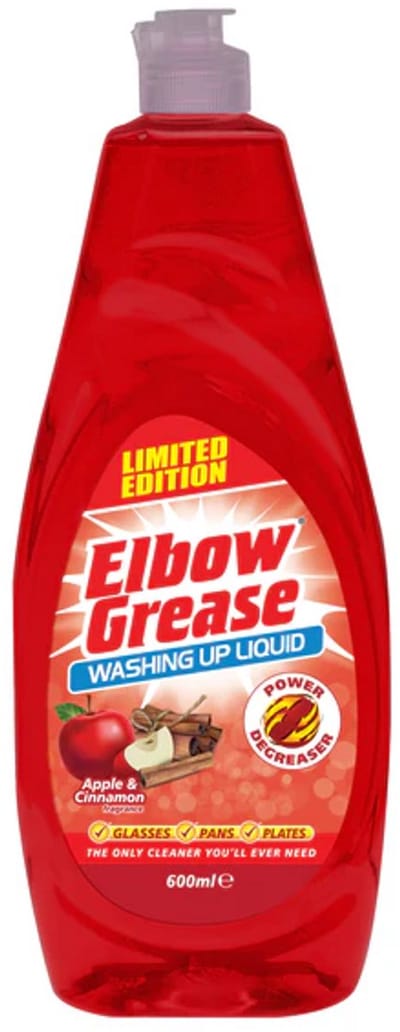 Apple & Kaneel Afwasmiddel Elbow Grease 600ml - Afwasmiddel - 600ml, geur: appel en kaneel