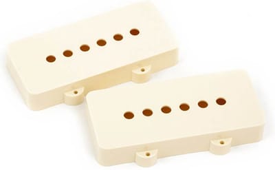 Fender 54442049 pickup covers Jazzmaster, parchment, plastic, set van 2