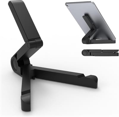 Daity 1 stuk - Draagbare tabletstandaard - verstelbare en opvouwbare tabletstandaard - geschikt voor kantooromgevingen - compatibel met Kindle - Switch - Surface Pro - iPad Pro/Air/Mini - iPhone Pro/Max/Plus