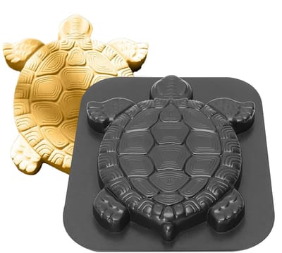 Betonmal Vorm - Tuinpad Mal - Tuinpad Aanleggen - Schildpad Accent Ontwerp - 44x38 cm - Grijs