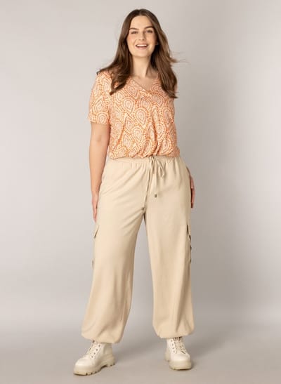 YESTA Harvin Essential Tops - Salmon/ Multi Color - maat 3(52)