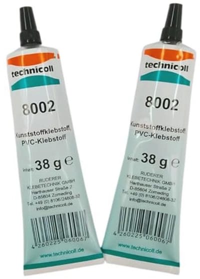 PVC-lijmset voor reparaties onder water - duo-pack 76 g voor SUP en opblaasboten
