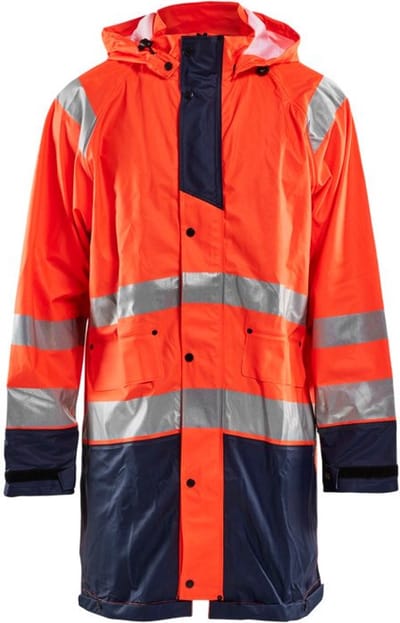 Blaklader Regenjas High vis LEVEL 1 4324-2000 - High Vis Oranje/Marineblauw - M