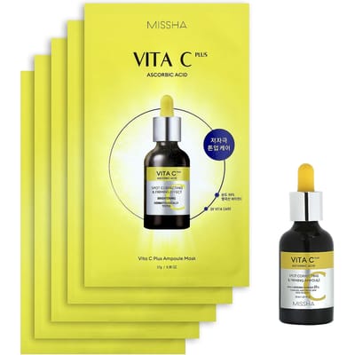 Missha, Vita C Plus Brightening Set, Holiday Edition, 6-piece set white