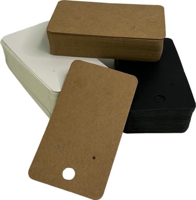 Belle Vous Oorbelhouder Kaarten - 150 stuks - DIY Kraftpapier Display - Voor Schmuck Aufbewahrung & Ohrring Opslag.