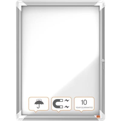 Nobo - Buitenvitrini - Draaideur - Magnetische Binnenkant - 4x A4