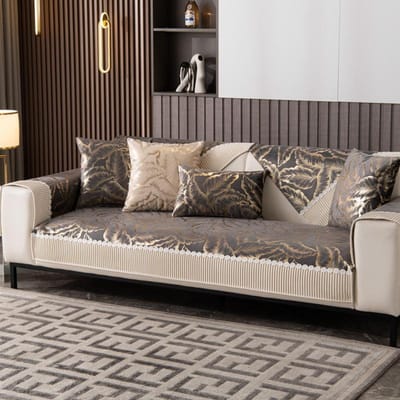 Licht Luxe Stoffen Bankkussen, Universeel voor Alle Seizoenen, Nieuwe Woonkamer Bankhanddoek, Leren Bankkussen, Rugleuning Handdoek 70*70cm