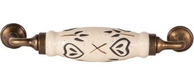 Clayre & Eef Handgreep 17 cm Beige IJzer