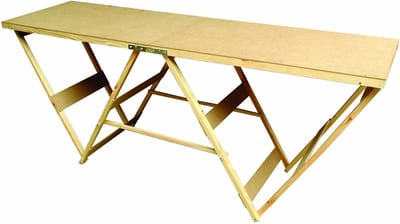 Behangtafel - Werktafel Vouwbaar - Klus Klussen - Zwaar Gebruik - 2 Meter Lang - Houtkleur