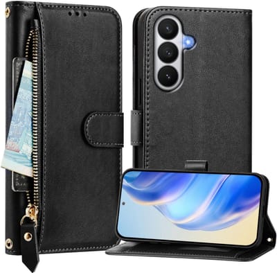 Portemonnee - Etui Hoes Tas geschikt voor Samsung Galaxy S26 - Zwart