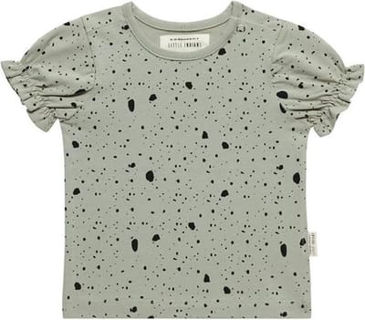 Little Indians T-shirt Dapple Abbey Meisjes Katoen Groen Maat 74