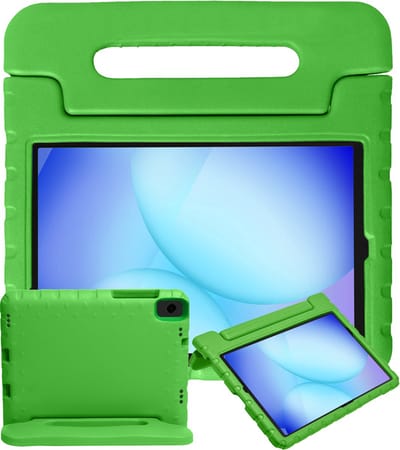 Hoesje - Geschikt voor Samsung Galaxy Tab A11 Plus / A9 Plus - Kinderhoes Shockproof Bumper - Kidsproof Case - Tablethoes - Kinder Hoes Cover - Groen