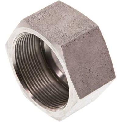 M52x2 x 38S RVS Wartelmoer voor Snijring - UNL-S-38-S