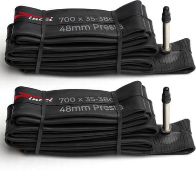 Paar Fincci Road Hybrid Fiets Butyl Binnenband Buizen 700 x 32 35 38 c 48mm Presta Valve