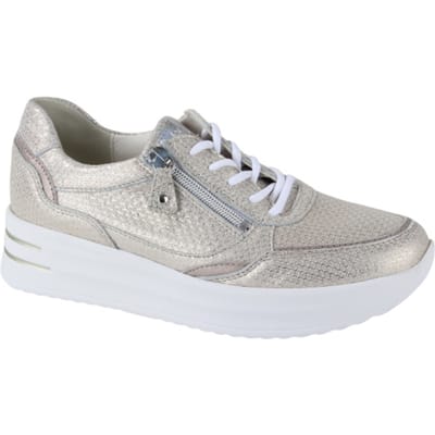 Dames Veterschoenen Waldlaufer H-arianna 755004-313-396 Platina - Maat 4