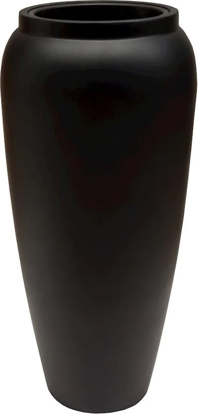 Plantenbak Hobro | Medium | mat zwart - black | Ø37 x H80 cm