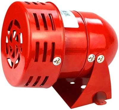 220V 120DB Rode Mini Metalen Motoralarm Industriële Audio Elektrische Beveiliging Antidiefstal MS-190