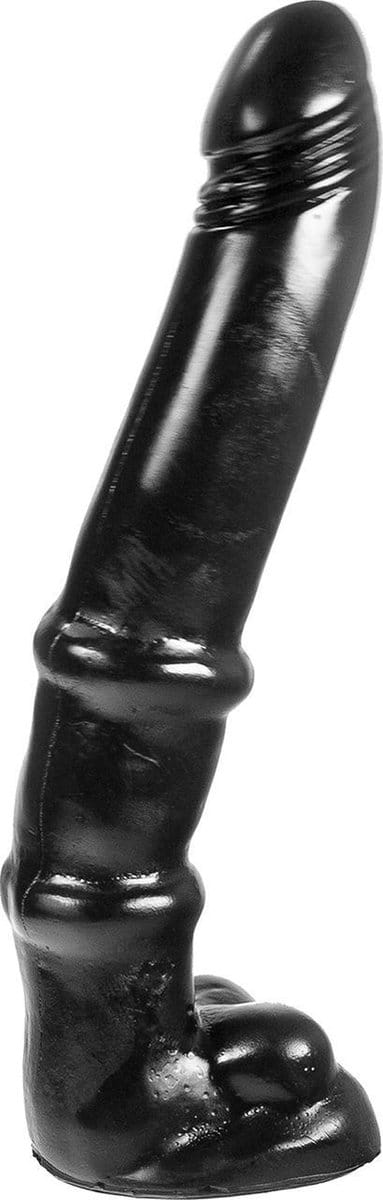 Dark Crystal XXL Dildo 36,5 x 7 cm - zwart