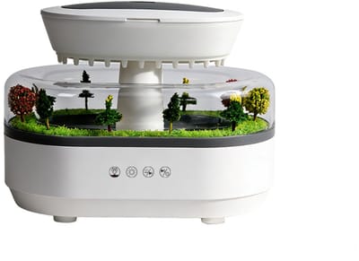 Luchtbevochtiger-Humidifier en Aroma Diffuser - Regendruppel Luchtbevochtiger met Realistisch Regengeluid - 250ml Rain Cloud Night Light met 7 Kleuren LED - Fluisterstil en Automatische Uitschakeling - Wit