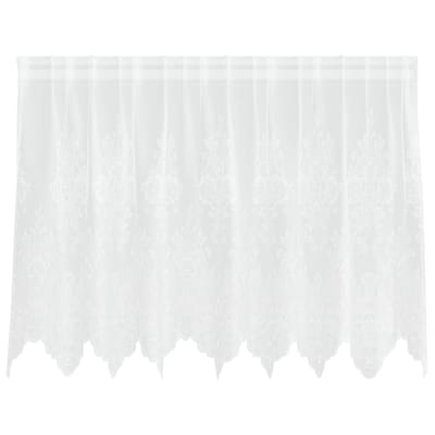 vidaXL Kantgordijn Wit 80 x 200 cm Polyester