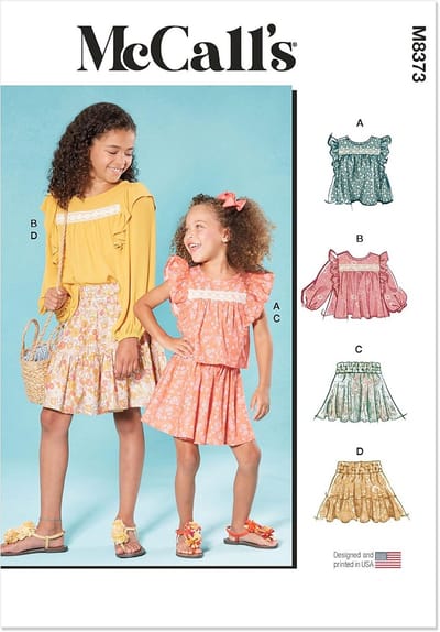 Kinderen Kleding Patroon - Naaien Set - Zelf Maken - Meerdere Stijlen - 7-14 Jaar - Meerkleurig