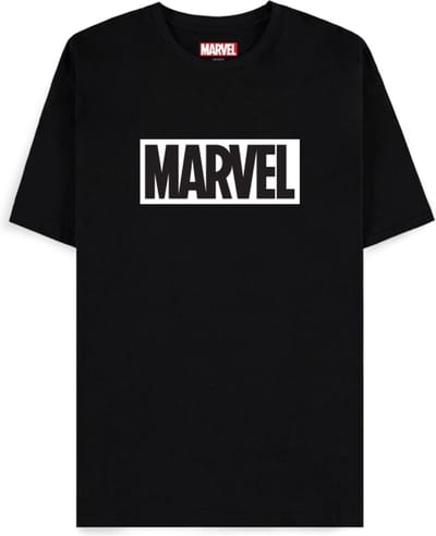 Marvel - Marvel Wit Logo T-shirt Zwart - L